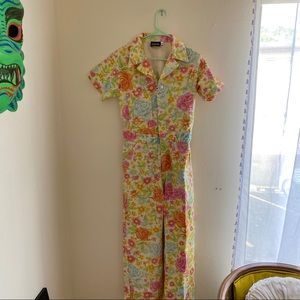 Brand new BIG BUD PRESS vtg wallpaper jumpsuit M
